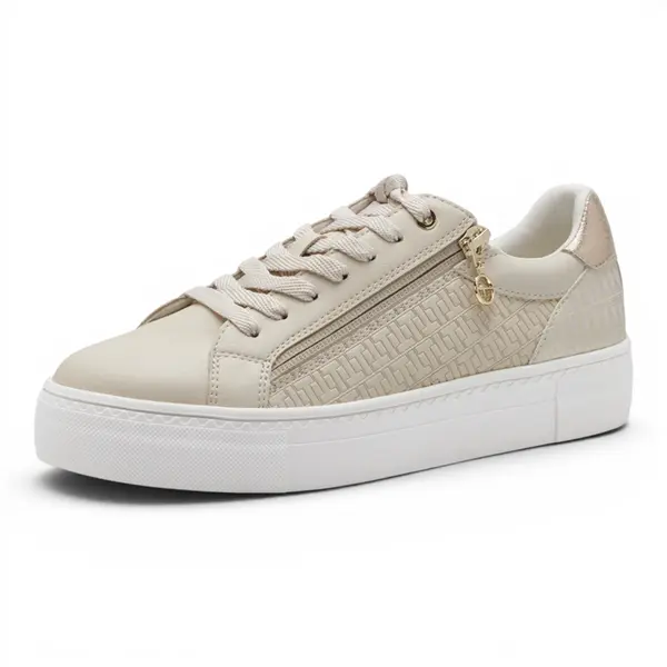 23313-41-E85 Tamaris ženske tenisice Schnürer IVORY/GOLD