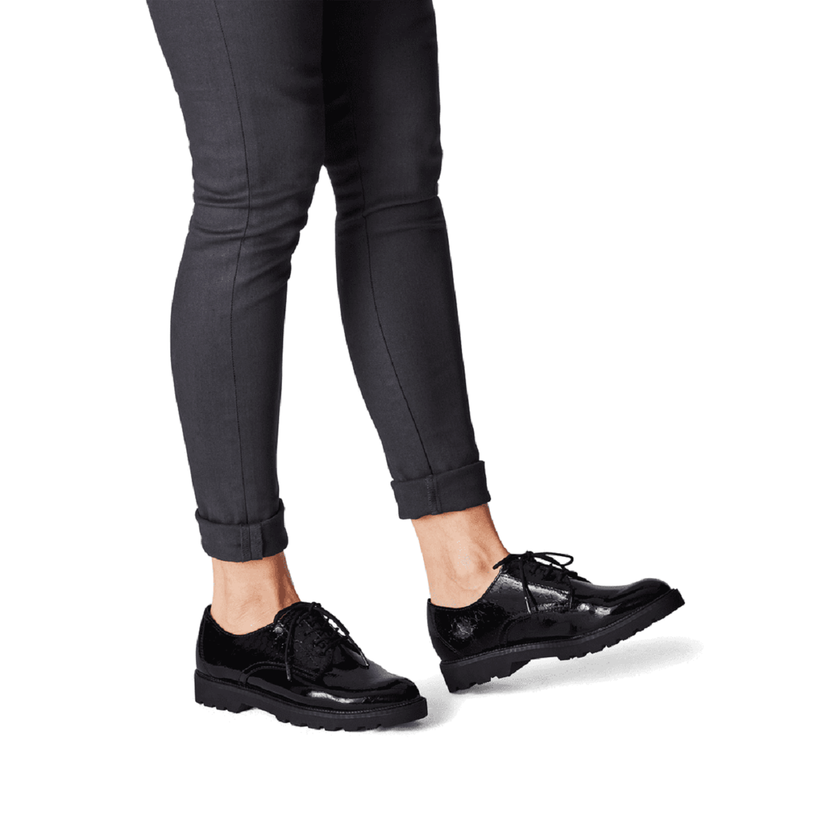23605-41-087 Tamaris cipela BLK PATENT STR