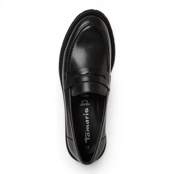24300-45-003 Tamaris ženska mokasina BLACK LEATHER