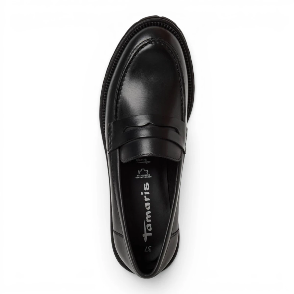 24300-45-003 Tamaris ženska mokasina BLACK LEATHER