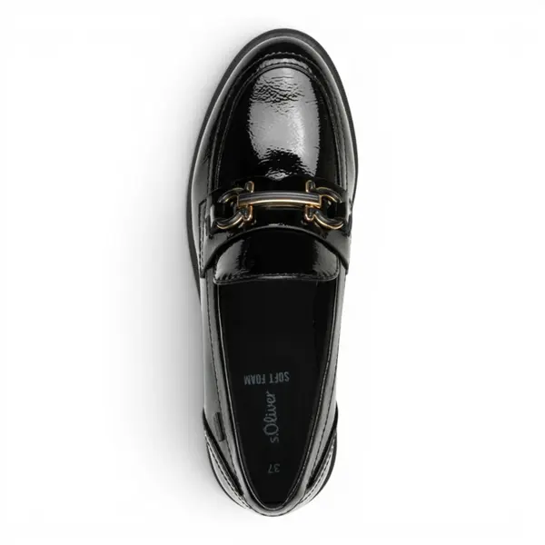 24729-45-018 s.Oliver ženska mokasina BLACK PATENT