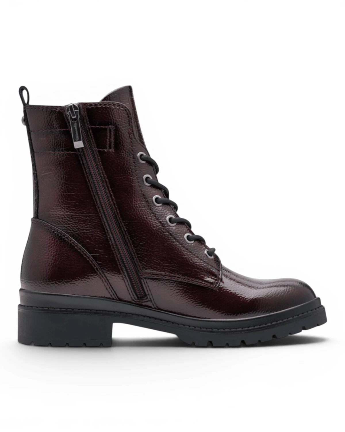 25236-43-568 Tamaris ženska gležnjača MERLOT PATENT