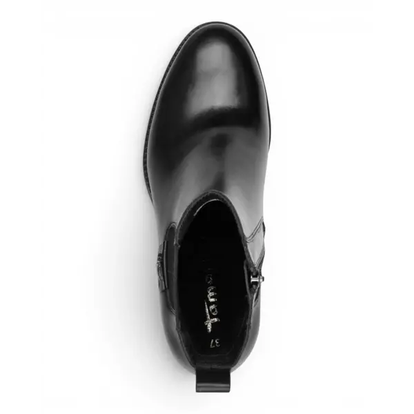 25325-45-003 Tamaris ženska gležnjača BLACK LEATHER