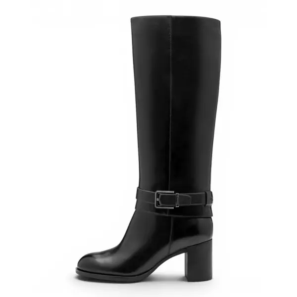 25533-45-003 Tamarisženska čizma BLACK LEATHER