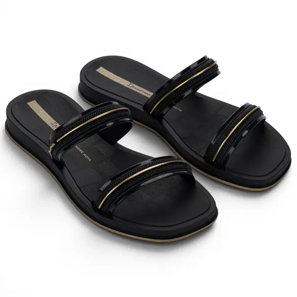 27400-BR775 Ipanema glow slide ad black/gold