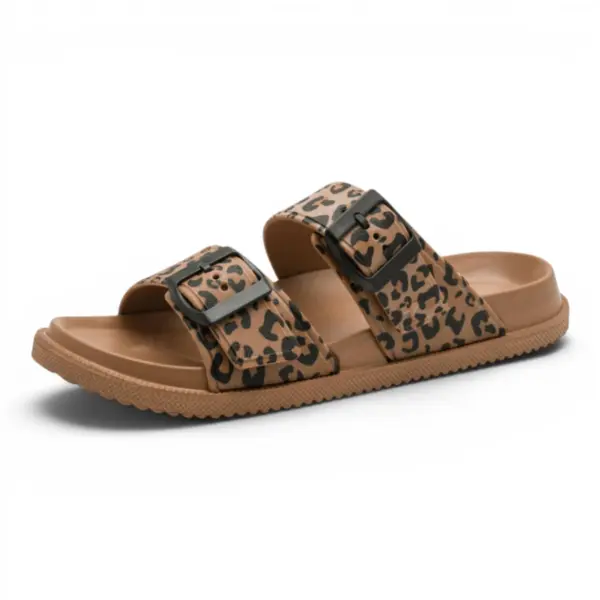 Ženske natikače Tamaris COGNAC LEOPARD – Odvažan stil i ljetna udobnost