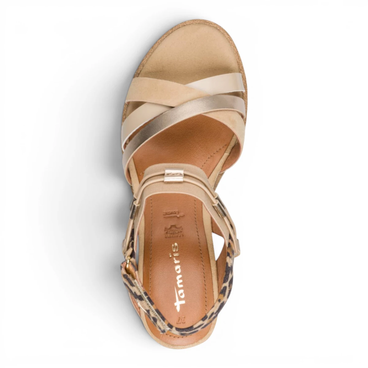 28357-44-445 Tamaris ženska sandala TAN COMB