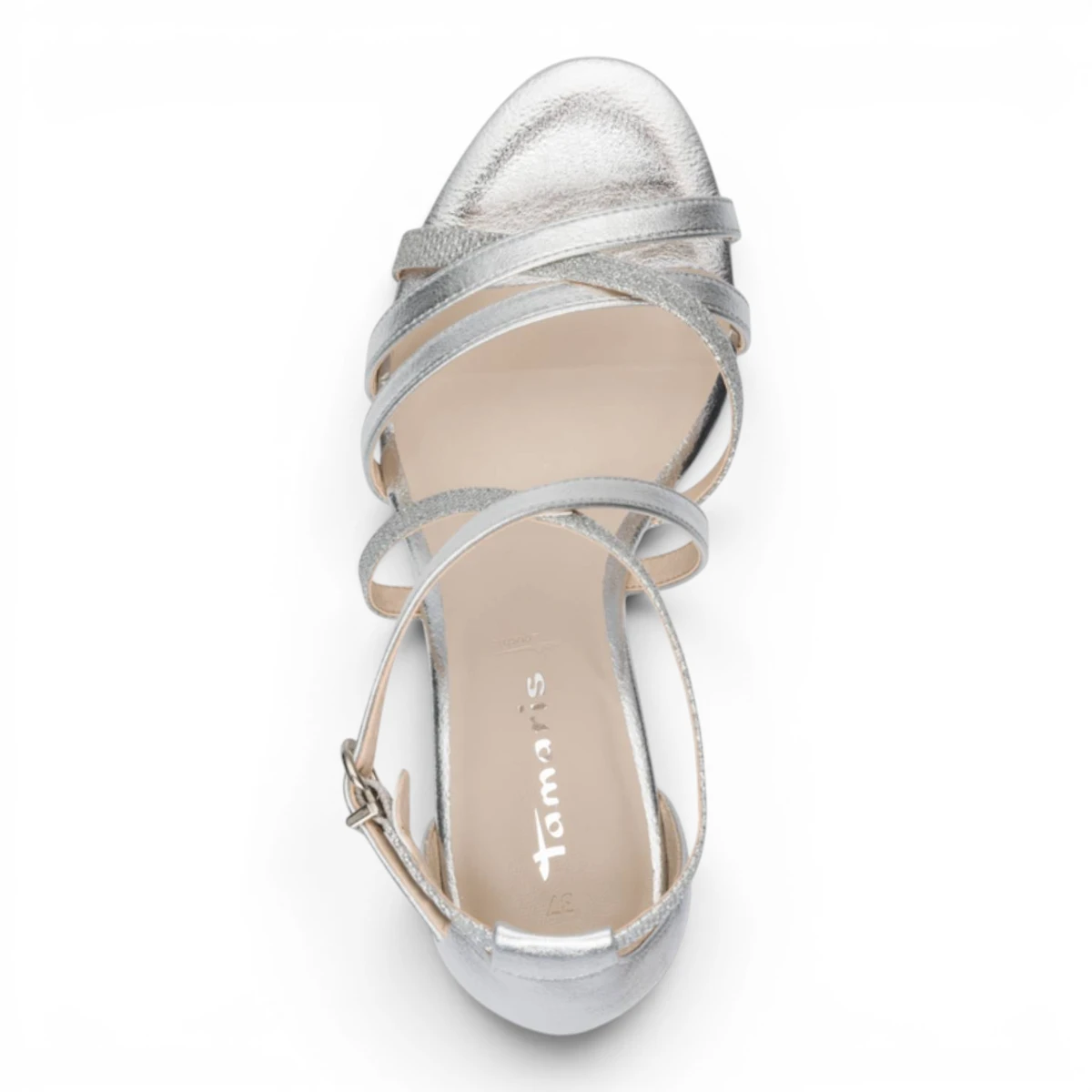 28382-42-948 Tamaris ženska sandala Silver comb