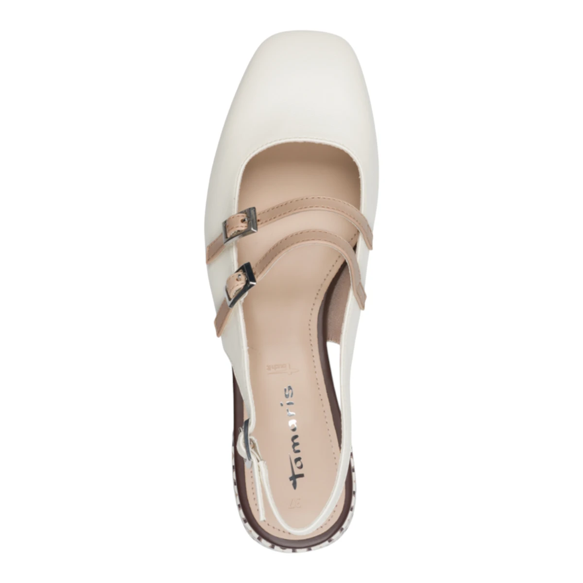 29510-44-147 Tamaris ženska cipela na otvorenu petu OFFWHITE COMB