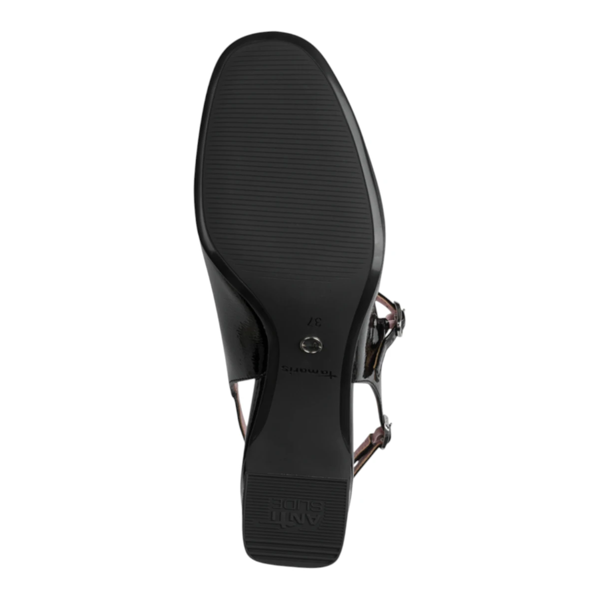 29601-46-018 Tamaris ženska cipela na otvorenu petu BLACK PATENT