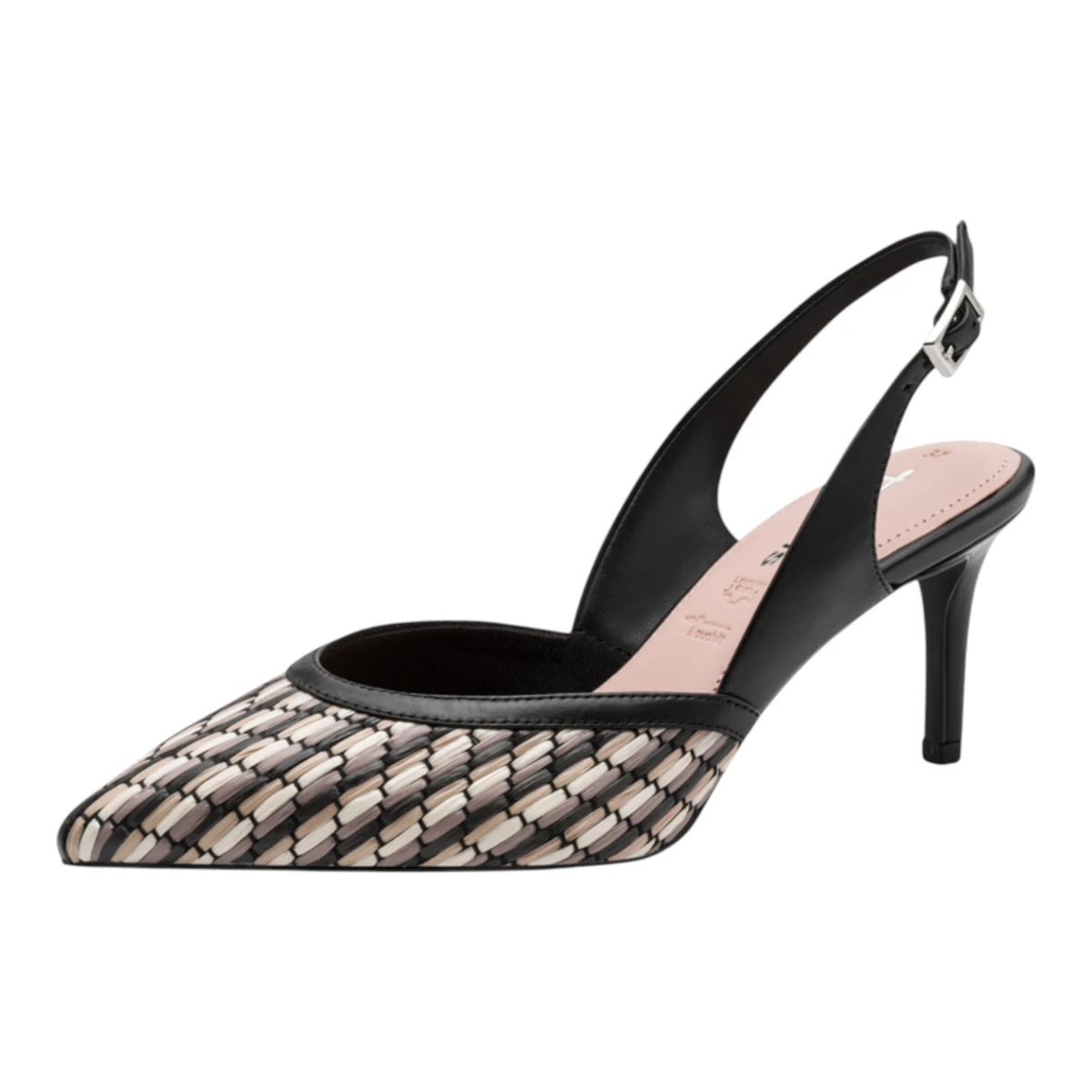 29625-46-098 Tamaris ženska cipela na otvorenu petu BLACK COMB