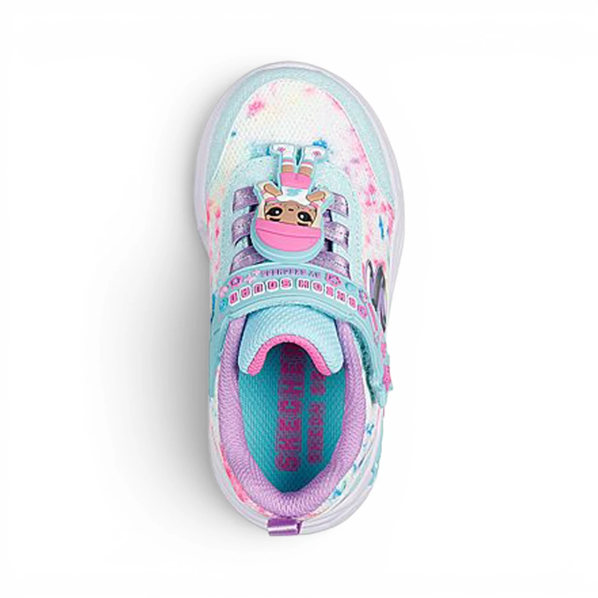 302214N-MTMT Snuggle Sneaks Skech Squad svjetleće tenisice višebojne – Skechers