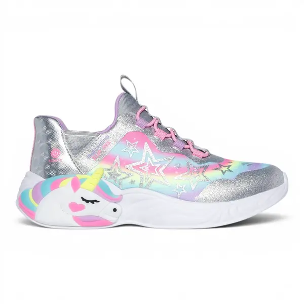 302296L-SMLT Unicorn Dreams STA dječje tenisice srebrne – Skechers