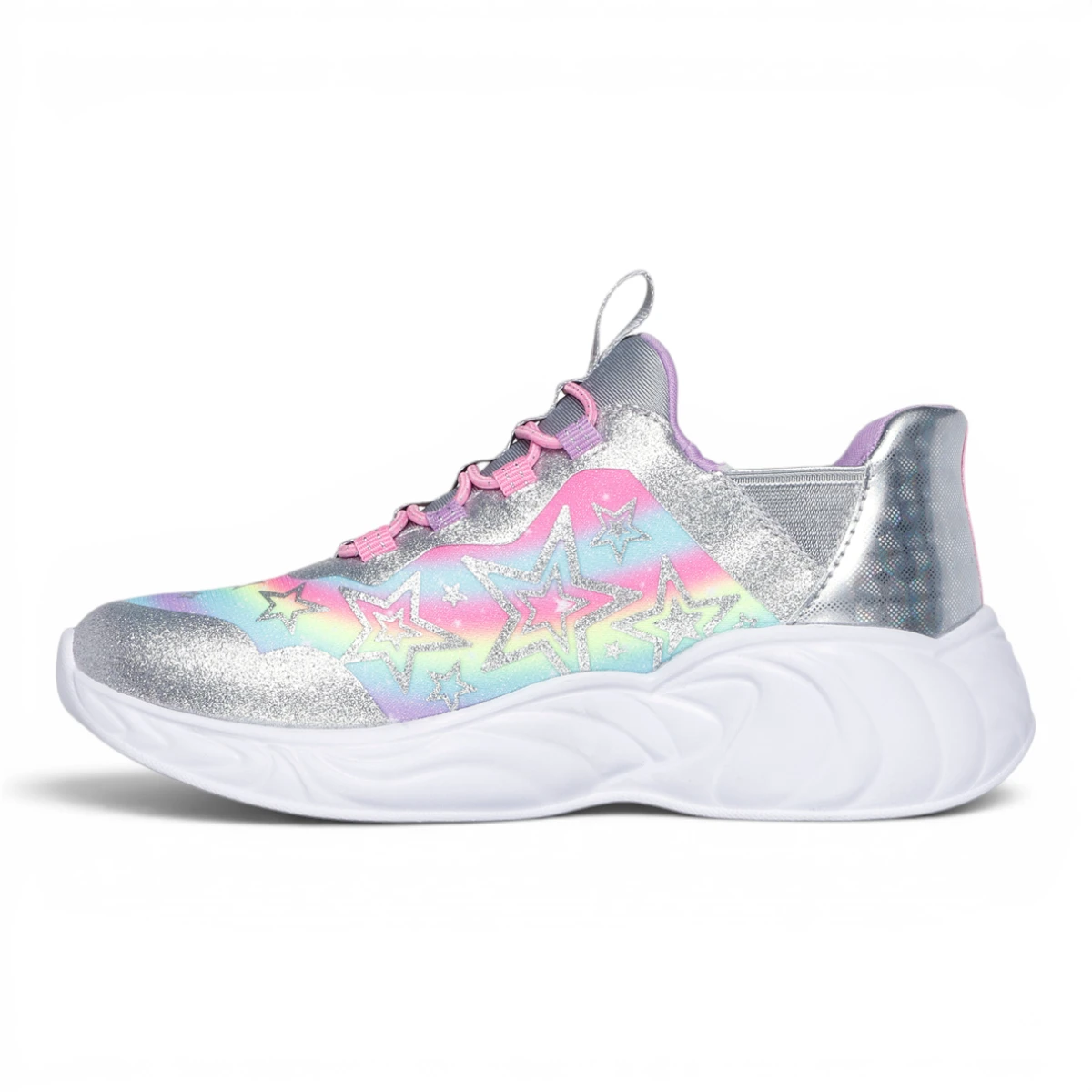 302296L-SMLT Unicorn Dreams STA dječje tenisice srebrne – Skechers
