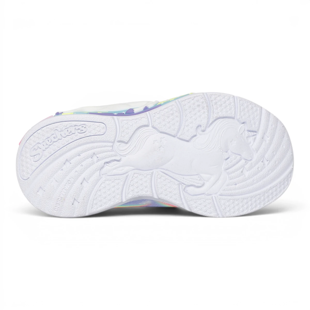 302298N-LVMT Unicorn Chaser LVMT svjetleće dječje tenisice ružičasto-ljubičaste – Skechers