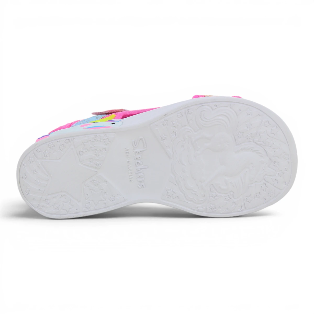 302682L-PKMT Unicorn Dreams dječje sandale s motivom jednoroga ružičaste – Skechers
