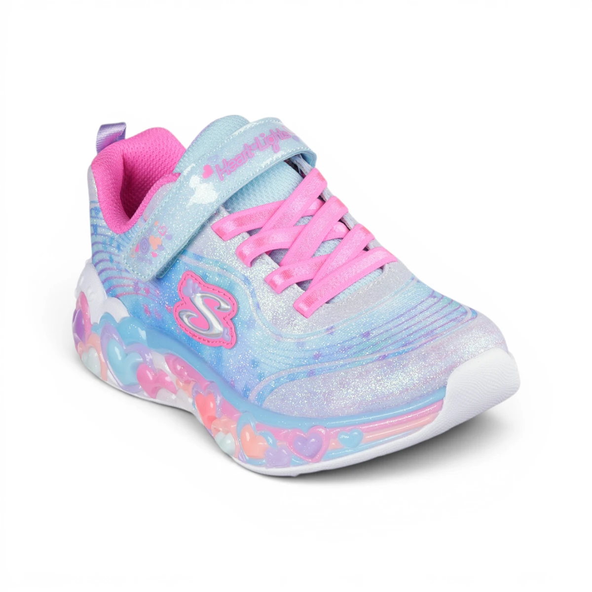 302696L-LBMT Eternal Heart Lights dječje tenisice plavo/roze – Skechers