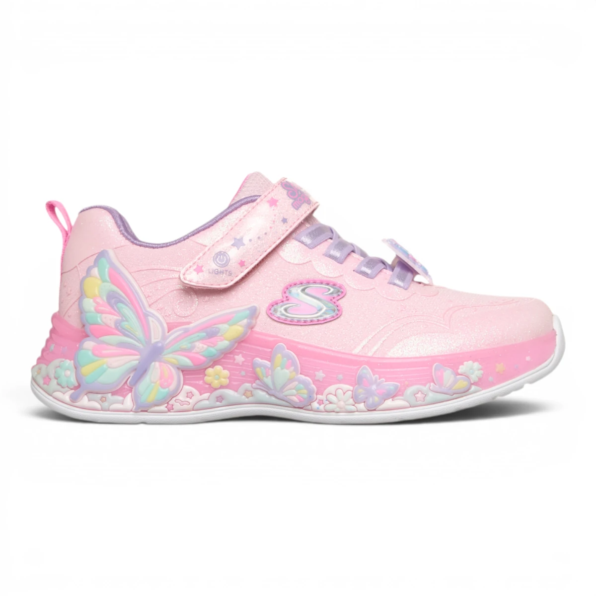 303065L-LPMT Roze dječje tenisice Butterfly Bliss – Skechers