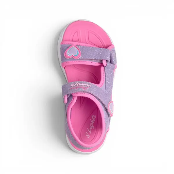 303114L-LVPK Heart Lights Sandals Sugar dječje sandale rozo-ljubičaste – Skechers