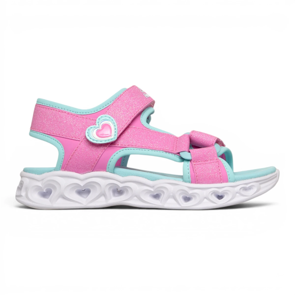 303114L-PKTQ Heart Lights Sandals Sugar dječje sandale roze – Skechers