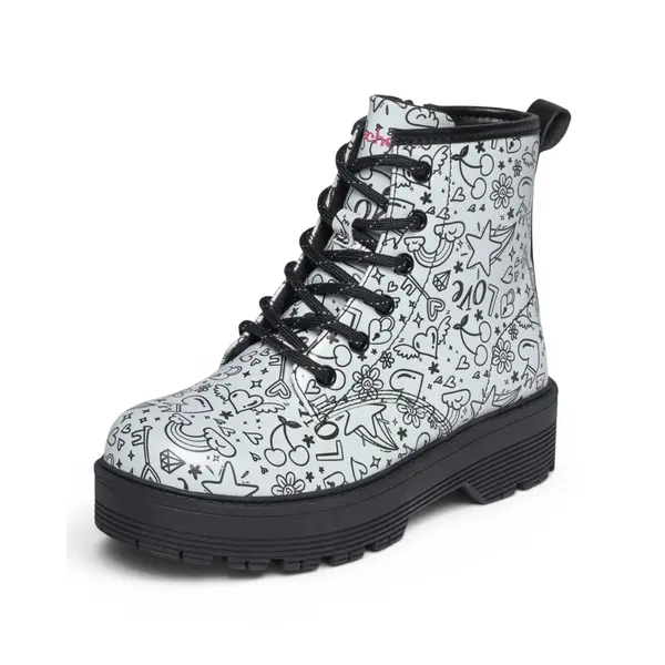 303408L-SLBK Skechers GRAVLEN HI - DOODLE DOWN SLBK