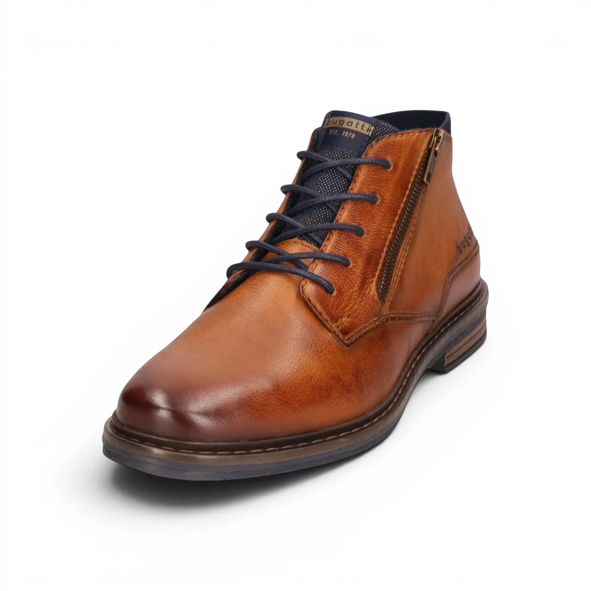 311-AOC30-3100-6300 Bugatti Muška gležnjača Rigalo Evo Cognac