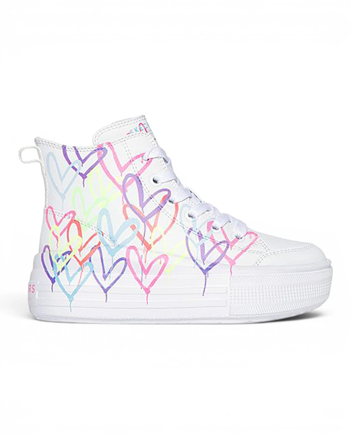 314075L-WMLT Hyperlift Love Daze dječje visoke tenisice bijelo-multicolor – Skechers