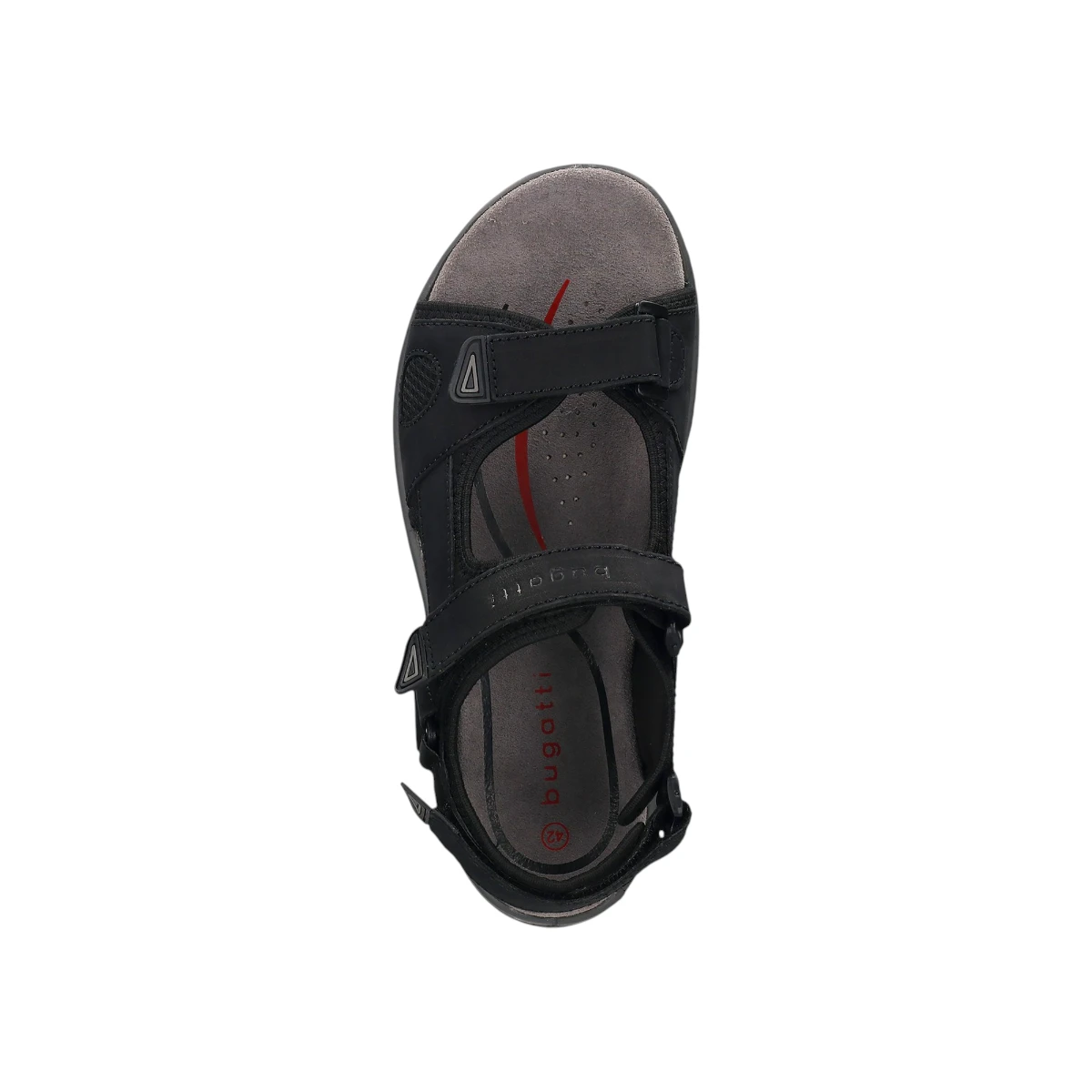 321-AS780-2569-1010 Bugatti muška sandala Black