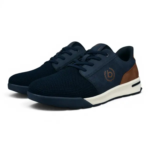 321AWP026950-4163 Bugatti cipele dark blue/cognac