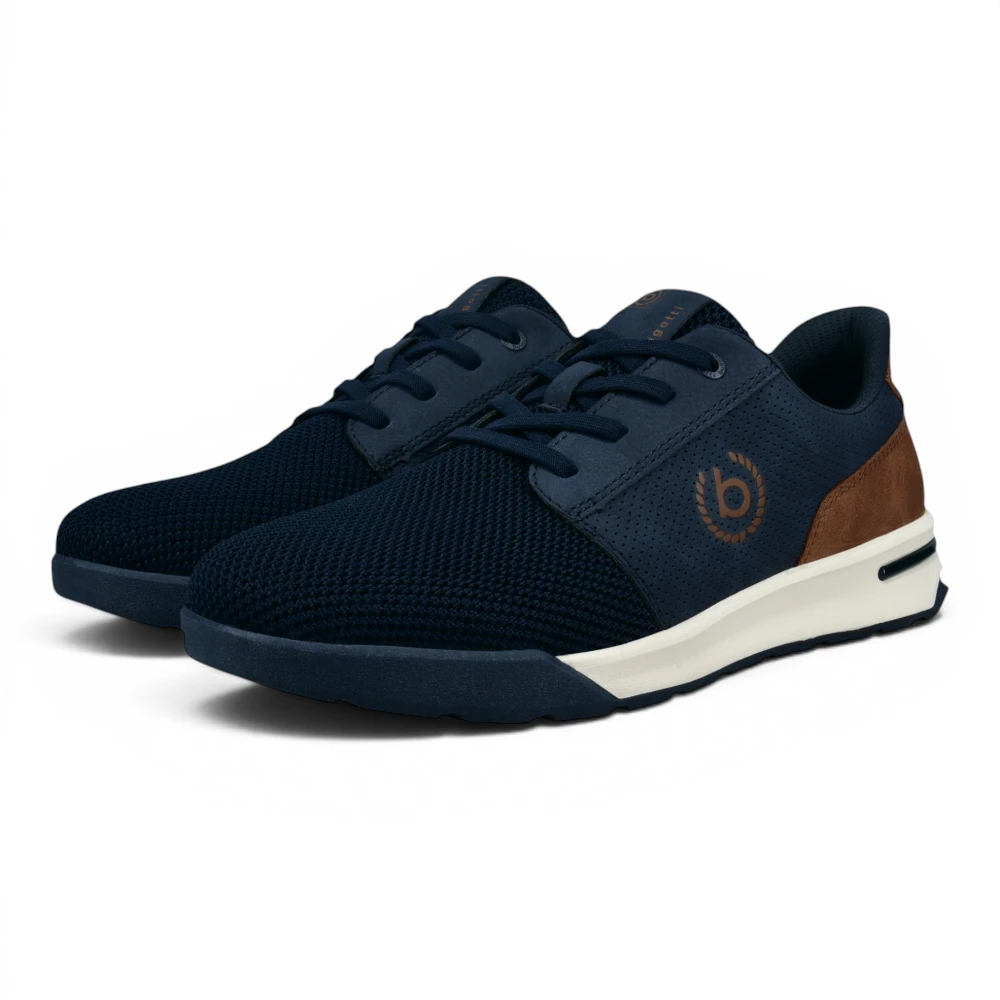 321AWP026950-4163 Bugatti cipele dark blue/cognac