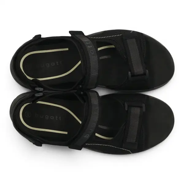 325AS7812569-1010 Bugatti sandala black/black