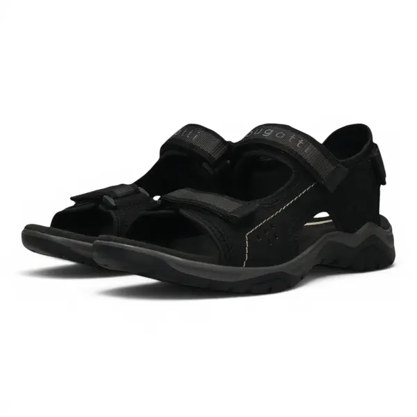 325AS7812569-1010 Bugatti sandala black/black