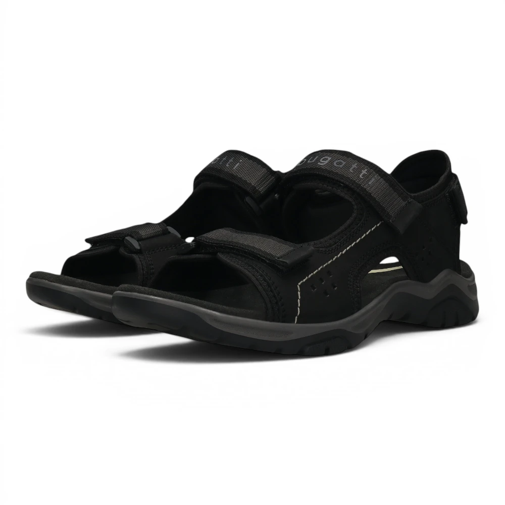 325AS7812569-1010 Bugatti sandala black/black