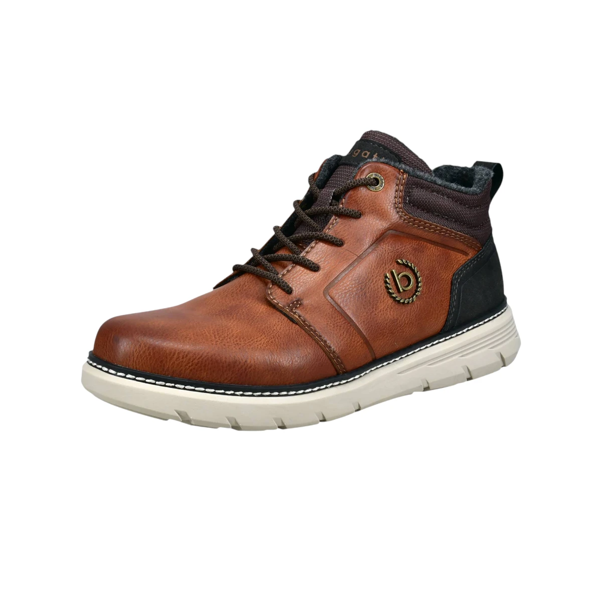 331-AP030-5055-6361 Bugatti muška gležnjača Palau Cognac/Dark Brown