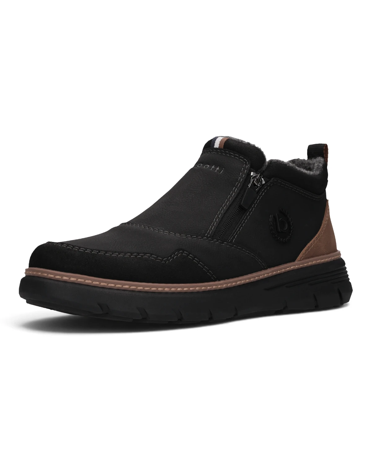331AP0335000-1000 Bugatti muška mokasina slip in black