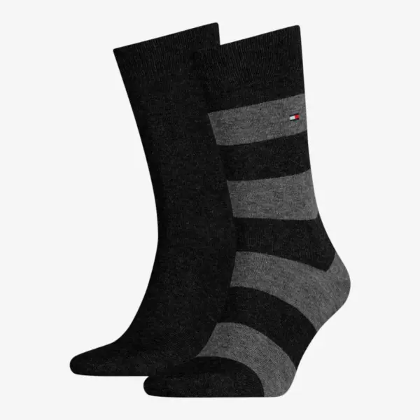 342021001-200 Tommy Hilfiger muške čarape Men Classic Sock 2P black