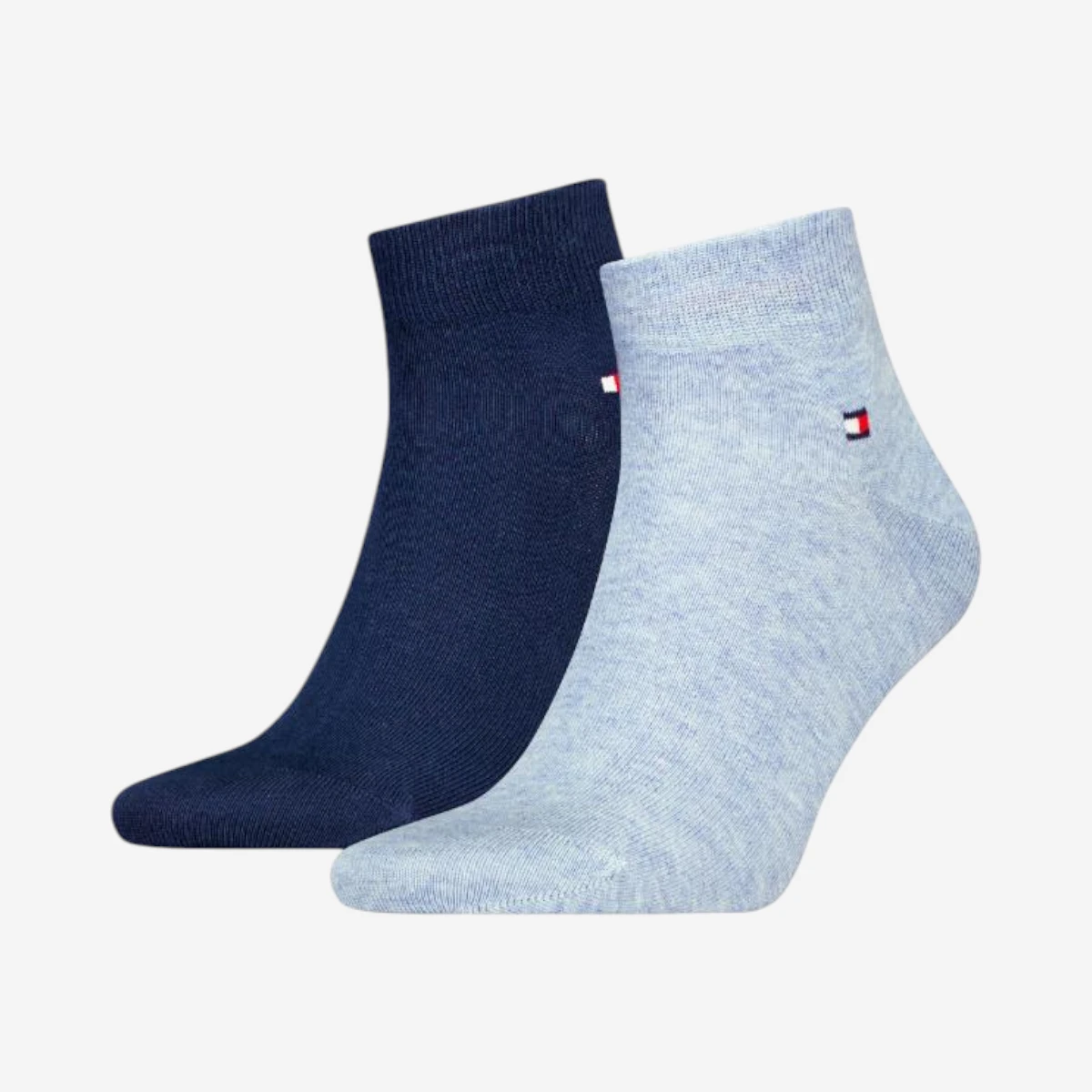 342025001-050 Tommy Hilfiger muške čarape Men Quarter Sock 2P light blue melange