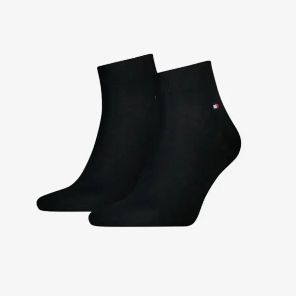 342025001-200 Tommy Hilfiger muške čarape Men Quarter Sock 2P black