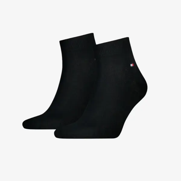 342025001-200 Tommy Hilfiger muške čarape Men Quarter Sock 2P black
