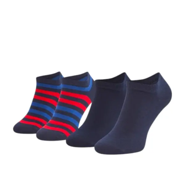 382002001-322 Tommy Hilfiger muške čarape Men Stripe Sneaker 2P dark navy