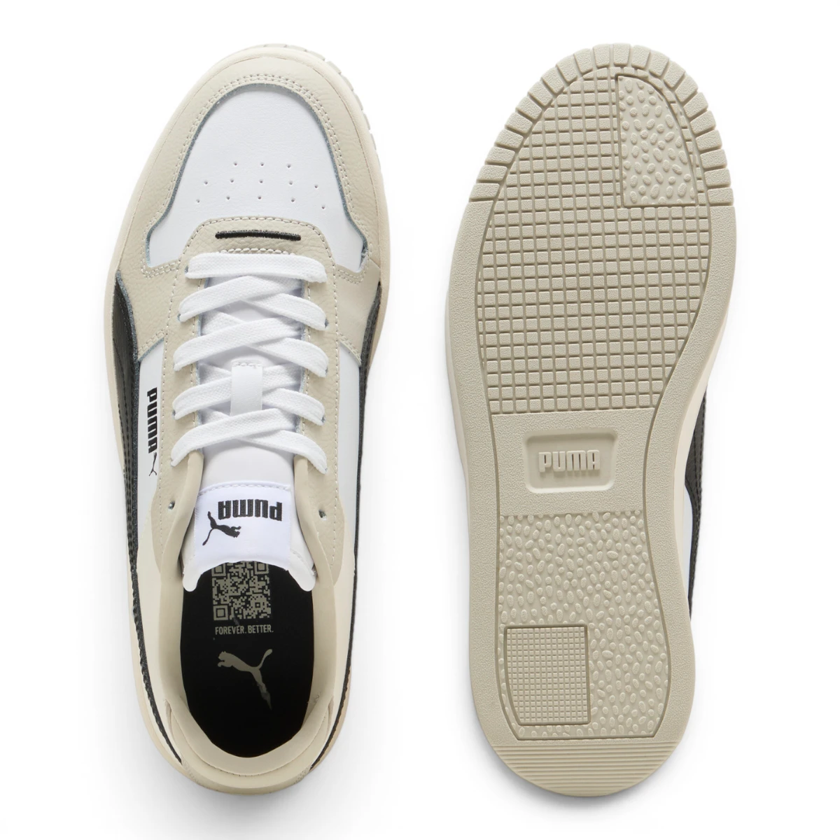 389390-41 Puma Carina Street  White- Black-Desert Dust