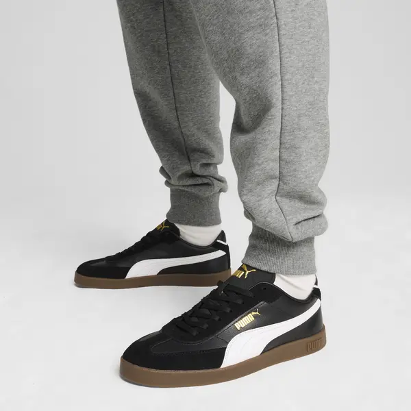 397447-02 Puma Club II Era  Black- White- Gold