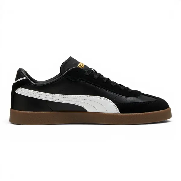 397447-02 Puma Club II Era  Black- White- Gold