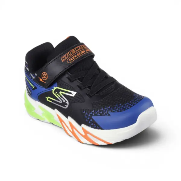 Flex-Glow Bolt dječje tenisice crno-plave – Skechers