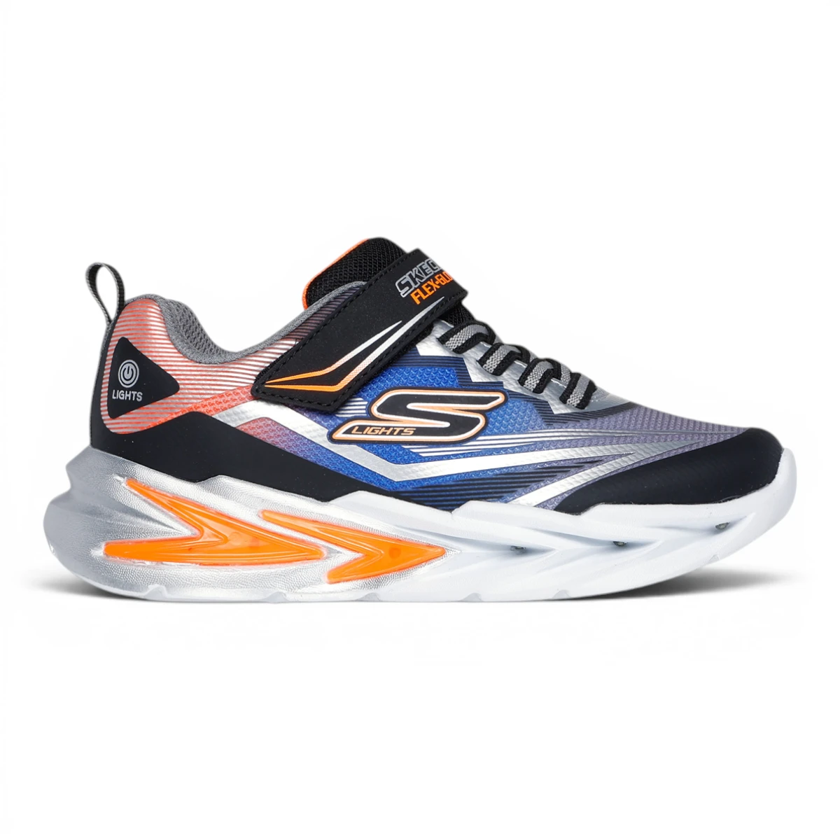 400139L-BKSL Flex-Glow Ultra dječje tenisice crno-srebrne – Skechers