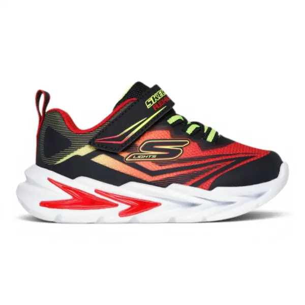 Flex-Glow Ultra S-Lights dječje tenisice crno-crvene – Skechers