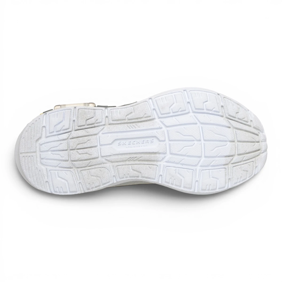 402150L-SLBK Garage srebrne dječje tenisice s motivom automobila – Skechers