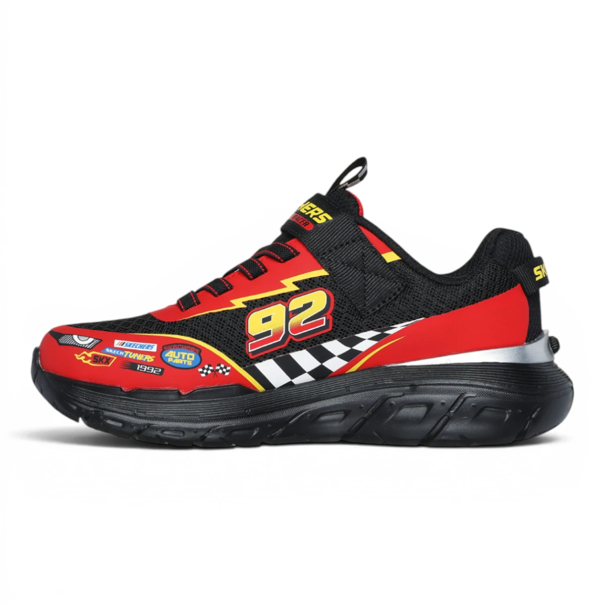 402303L-BKRD S-Lights Vortex 2.0 Veltrox dječje tenisice crno-crvene – Skechers
