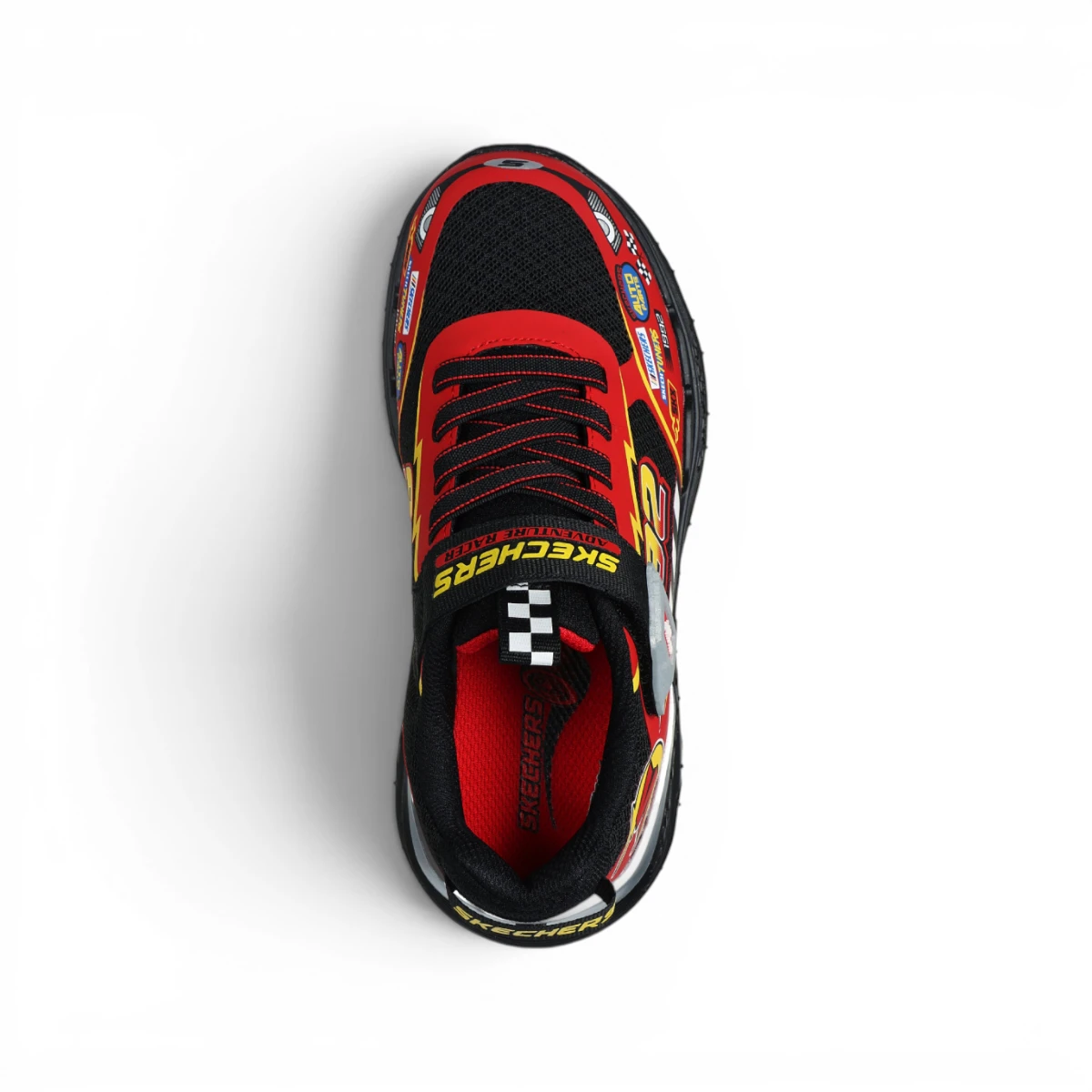 402303L-BKRD S-Lights Vortex 2.0 Veltrox dječje tenisice crno-crvene – Skechers