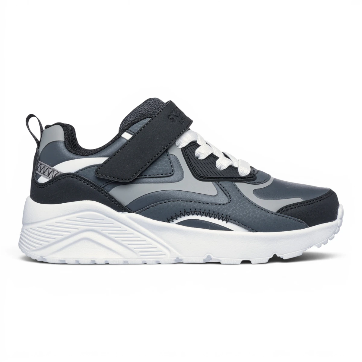 403645L-GYBK Uno Lite Chroma Cruiser sivo-crne dječje tenisice - Skechers